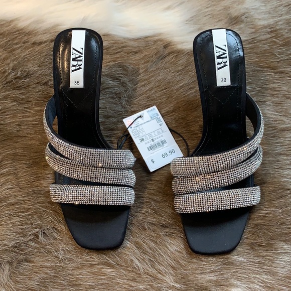 Zara Shoes - ZARA jeweled heels $69.90
